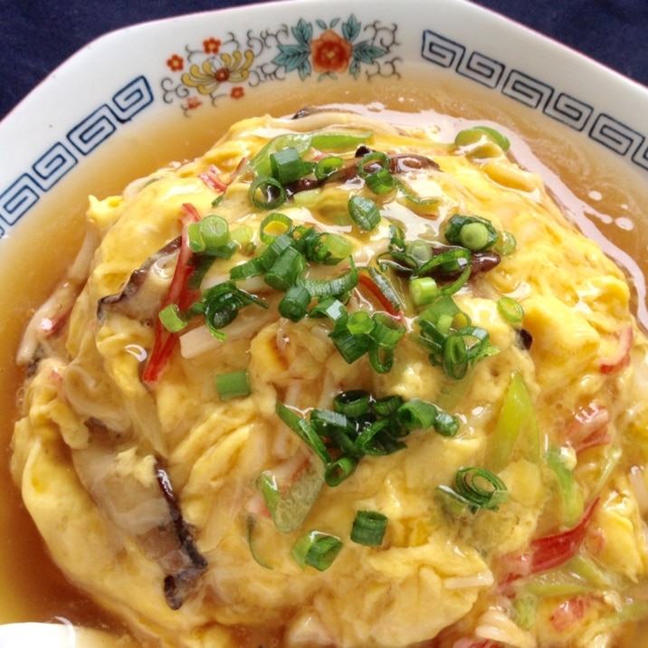 ひっくり返さない*ふわとろ天津飯